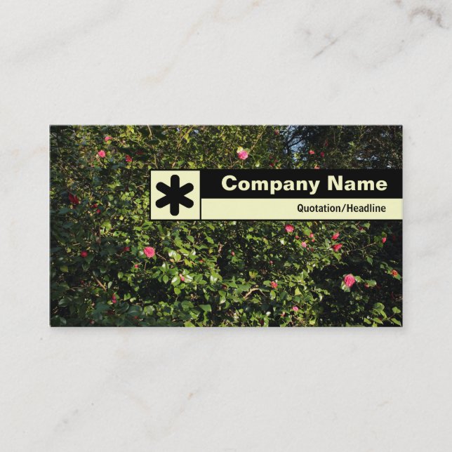 Edge Labeled - Camellia Bush Visitenkarte (Vorderseite)