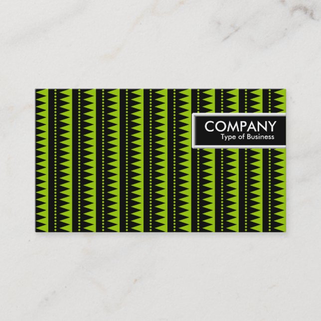 Edge Tag - Aztec-Muster - Mars Green (Vorderseite)