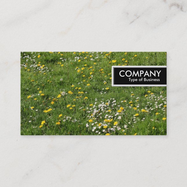 Edge-Tag - Blume auf Weiden Visitenkarte (Vorderseite)