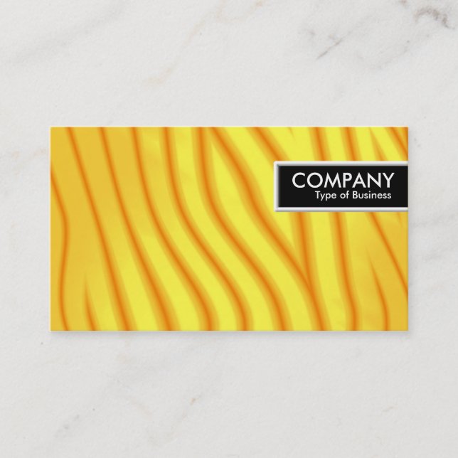 Edge-Tag - Gelbe Waves Visitenkarte (Vorderseite)