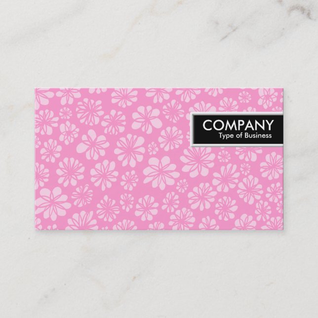Edge-Tag - Rosa Bläschen Visitenkarte (Vorderseite)