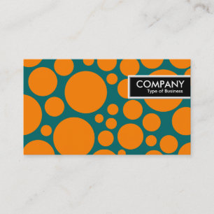 Edge Tag - Spott - Orange auf Aquamarin