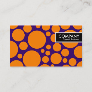 Edge Tag - Spotty - Orange auf dunklem Violet