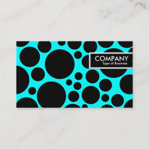 Edge Tag - Spotty - Schwarz auf Cyan