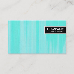 Edge-Tag - Türkisfarbene gestrichene Leinwand Visitenkarte