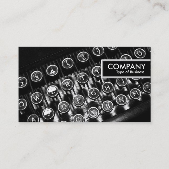 Edge-Tag - Vintager Schreibtisch Visitenkarte (Vorderseite)