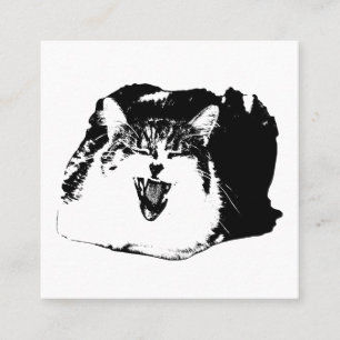 Edge Work, Signature Meow Quadratische Visitenkarte