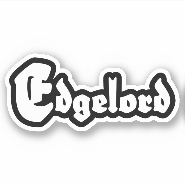 Edgelord Aufkleber (Vorderseite)