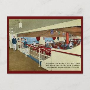 Edgewater Beach Hotel, Chicago Vintag Postkarte