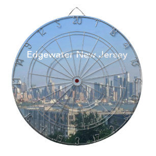 Edgewater Scene mit Text Dartscheibe