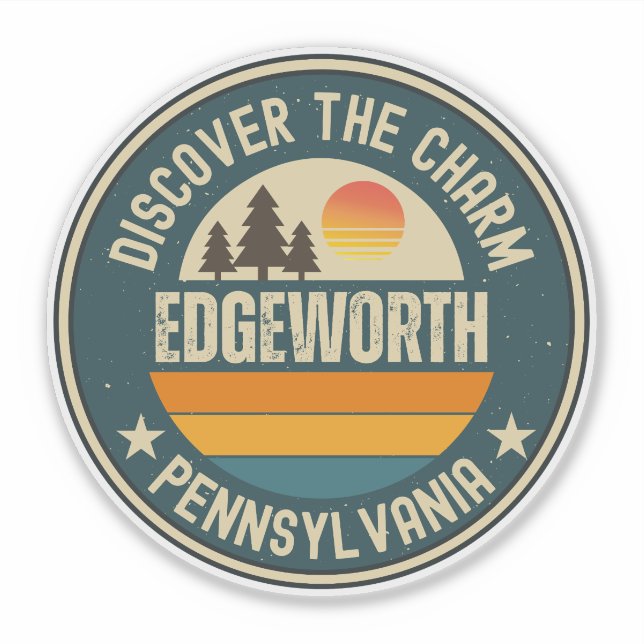 Edgeworth, Pennsylvania Aufkleber (Vorderseite)