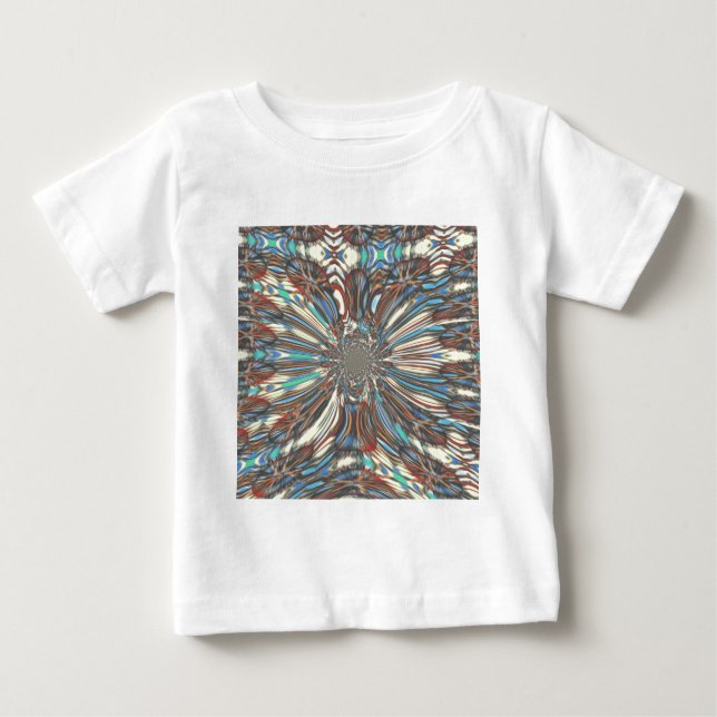 Edgy African Urban Pop Art Abstrakt Optisches Desi Baby T-shirt (Vorderseite)