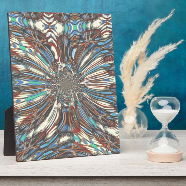 Edgy African Urban Pop Art Abstrakt Optisches Desi Fotoplatte (Seite)