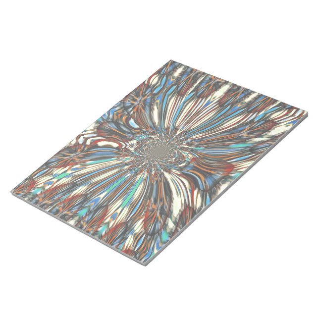 Edgy African Urban Pop Art Abstrakt Optisches Desi Notizblock (angewinkelt)