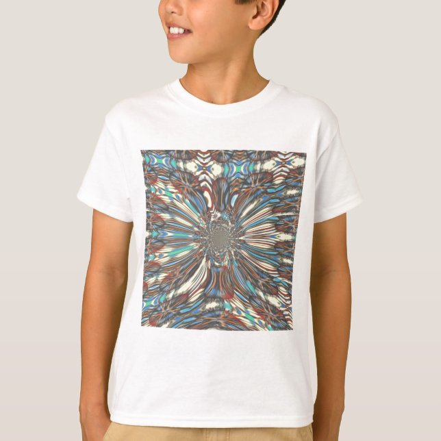 Edgy African Urban Pop Art Abstrakt Optisches Desi T-Shirt (Vorderseite)