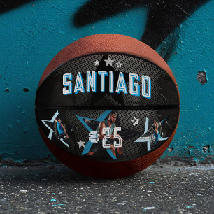 Edgy All-Star Sports Foto Star Design Keepake Basketball