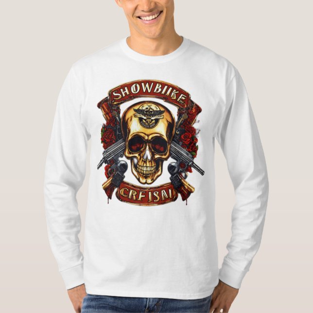 "Edgy and Bold: Skull Printed man T-Shirt (Vorderseite)