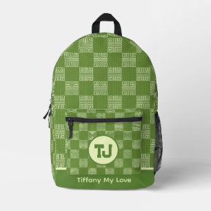 Edgy Back to School Mit Monogramm Tee Rucksack