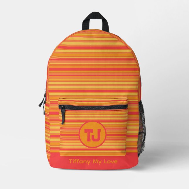 Edgy Basketball Coach Gemusterter Rucksack (Vorderseite)