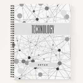 Edgy BOHO Komposition in Grays Subject Notizbuch