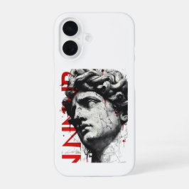 Edgy David Bust Modern Street Art Phone Case iPhone 16 Hülle