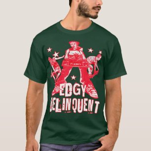 Edgy Delinquent Rebellious Punk Rock Sk8er T-Shirt