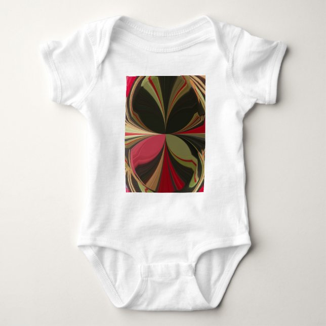 Edgy Earth Kaleidoskop Art Print Baby Strampler (Vorderseite)