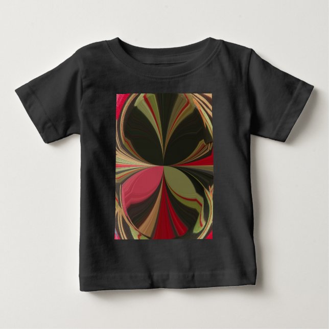 Edgy Earth Kaleidoskop Art Print Baby T-shirt (Vorderseite)