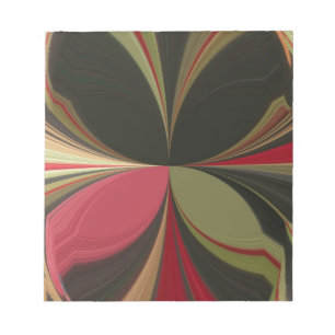 Edgy Earth Kaleidoskop Art Print Notizblock