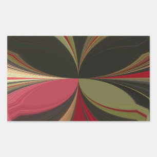 Edgy Earth Kaleidoskop Art Print Rechteckiger Aufkleber