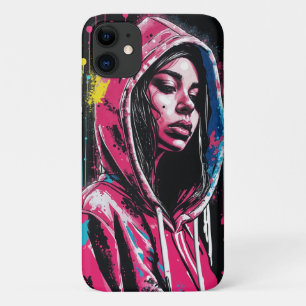 Edgy Graffiti Girl Case-Mate iPhone Hülle