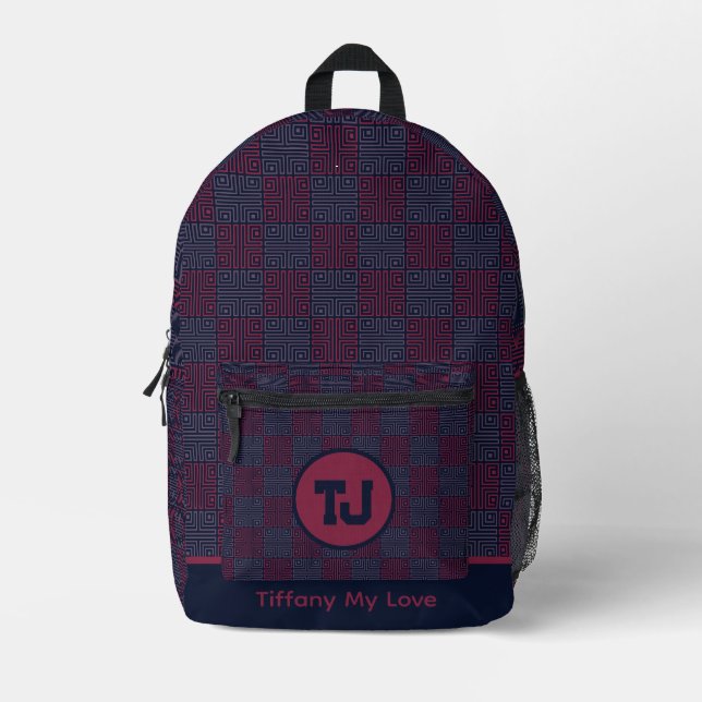 Edgy High School Summer Personalisiert Sports Back Bedruckter Rucksack (Vorderseite)