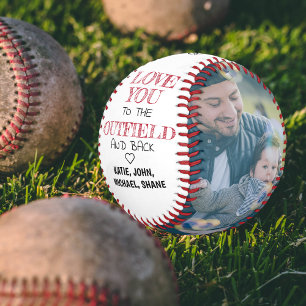 Edgy Liebe Sie zum Outfield & Back Vatertag Baseball