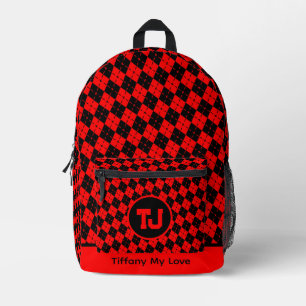 Edgy Mit Monogramm Preschool Girls Backpack Bedruckter Rucksack