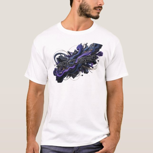 Edgy Navy FOCUSED T-Shirt (Vorderseite)