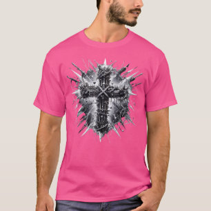 Edgy Punk Art Stil Christlich Cross LBTING Thor T-Shirt