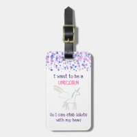 Edgy Unicorn mit Rainbow und Confetti Funny