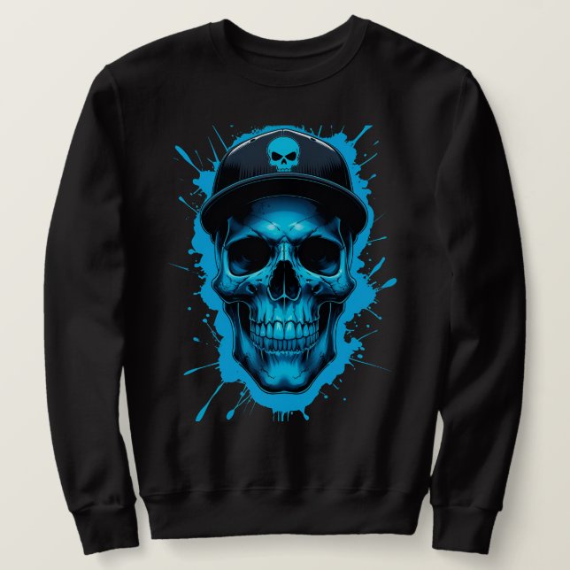 Edgy Urban Streetwear Design with Drip Splash Art  Sweatshirt (Design vorne)