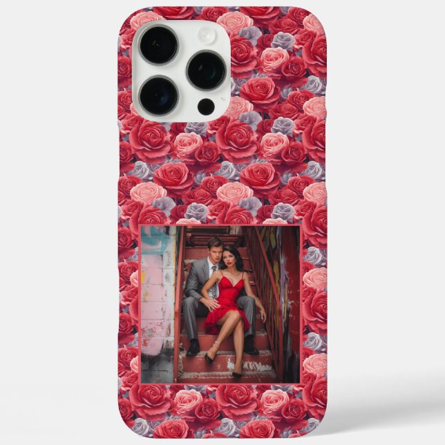 Edgy Wedding Gift Rose Flower Photo  Case-Mate iPhone Hülle (Rückseite)