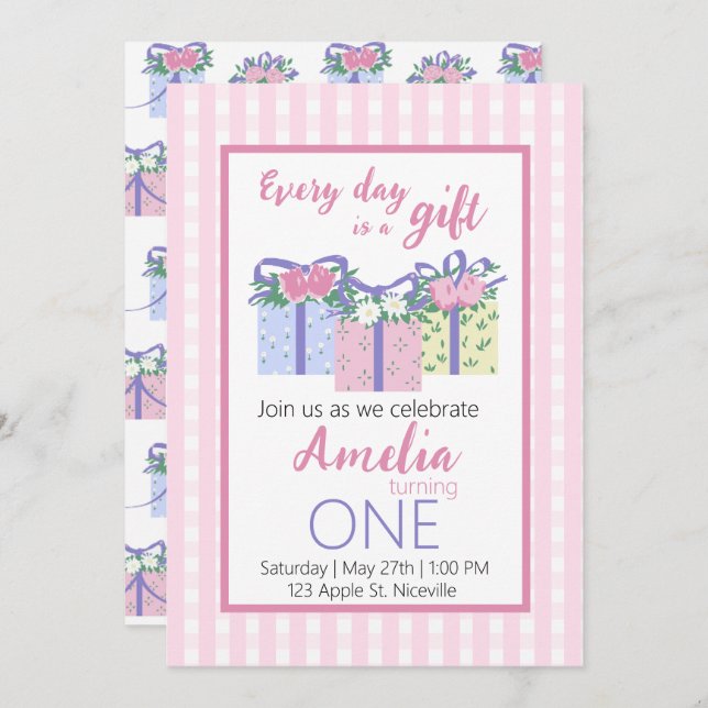 EDIAG Einladung zum Geburtstag (Vorne/Hinten)