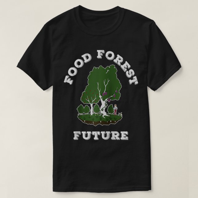 Edible Food Forest Permaculture Gardening  T-Shirt (Design vorne)