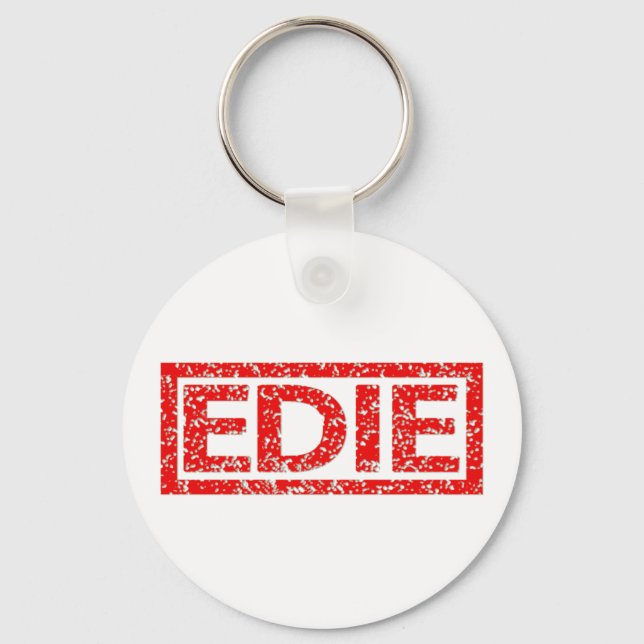 Edie Briefmarke Schlüsselanhänger (Vorderseite)
