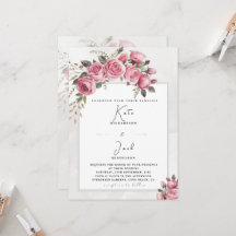 Edierbare Brautrosen-Blumenrahmen-Hochzeit