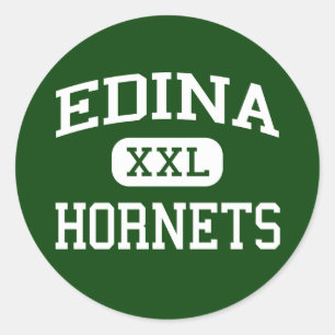 Edina - Hornets - High School - Edina Minnesota Runder Aufkleber