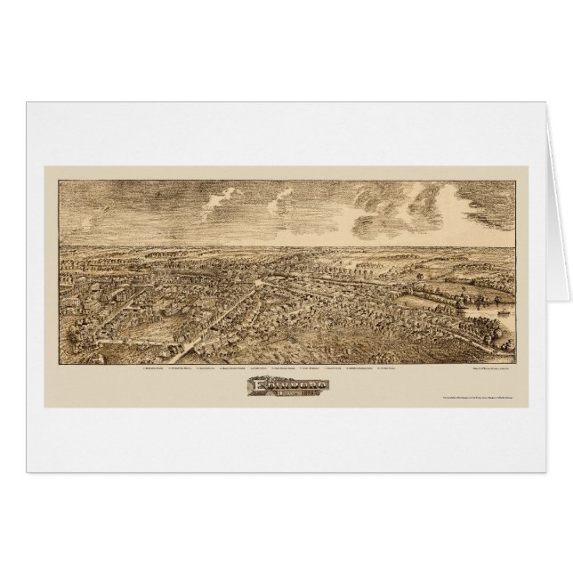 Edinboro, panoramische Karte PAs - 1898 (Vorderseite (Horizontal))