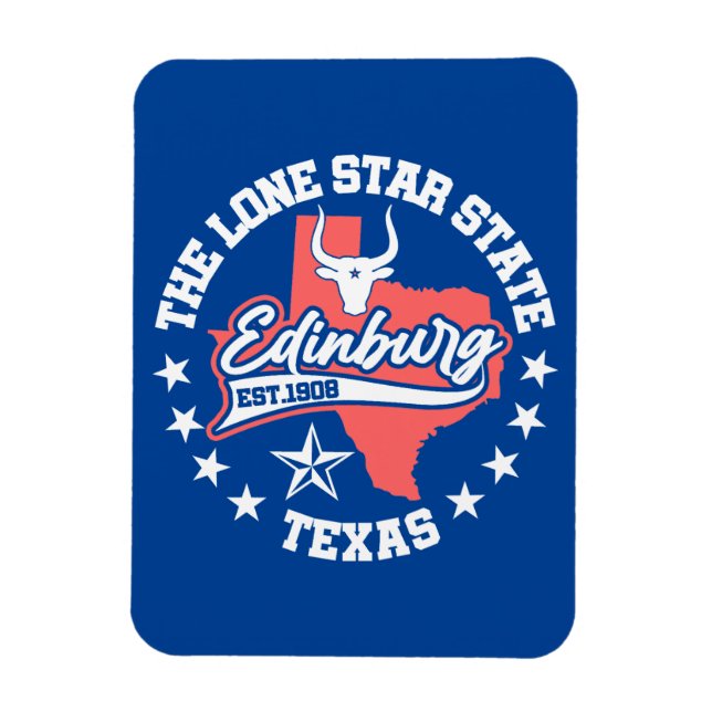 Edinburg, Texas Magnet (Vertikal)
