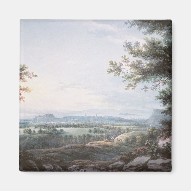 Edinburgh aus dem Süden, 18. Jahrhundert Magnet (Vorne)