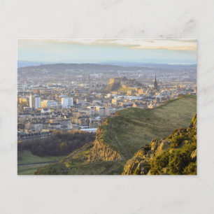 Edinburgh-Ausblick auf Calton Hill Postkarte