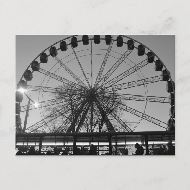 Edinburgh Big Wheel Postkarte (Vorderseite)