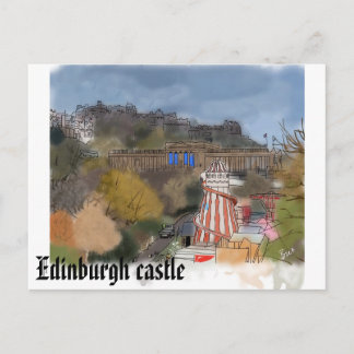 Edinburgh Burg Postkarte